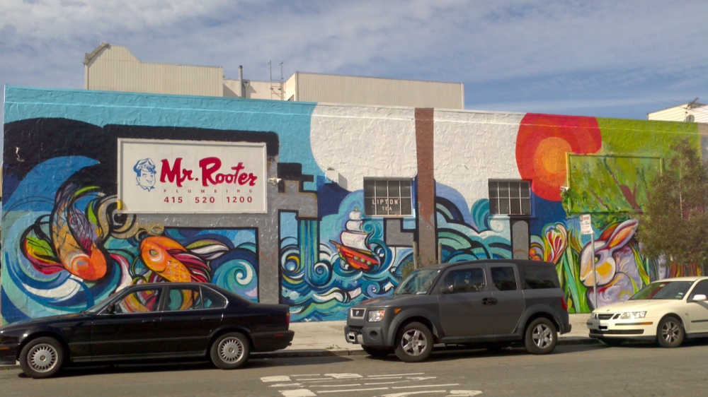 Mr. Rooter Mural - Front View